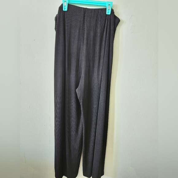 Picadilly fashions Pleated wide leg Black Trousers Pants size PXL - Picture 6 of 8